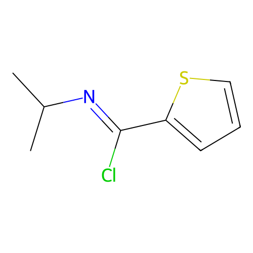 N-(propan-2-yl)thiophene-2-carbonimidoyl chloride structure