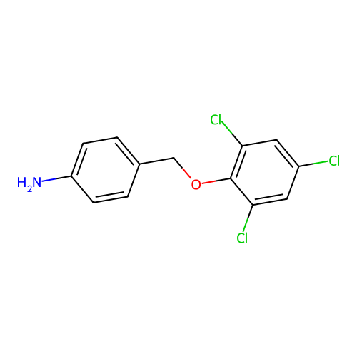 4-[(2,4,6-Trichlorophenoxy)methyl]aniline structure