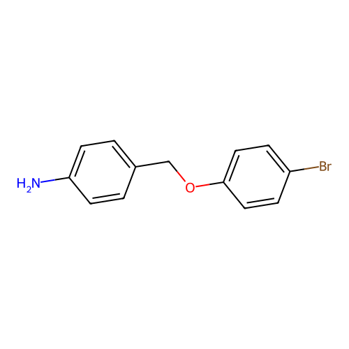 4-[(4-Bromophenoxy)methyl]aniline structure