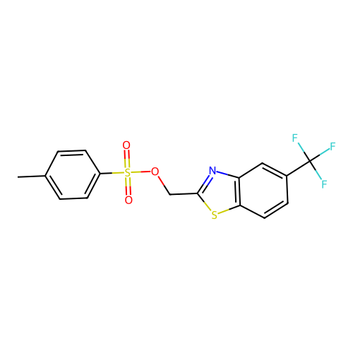 [5-(Trifluoromethyl)-1,3-benzothiazol-2-yl]methyl 4-methylbenzene-1-sulfonate structure