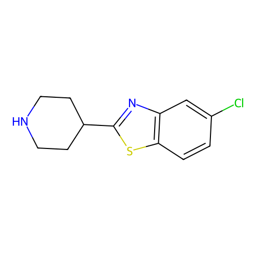 5-Chloro-2-(piperidin-4-yl)-1,3-benzothiazole structure