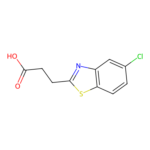 3-(5-Chloro-1,3-benzothiazol-2-yl)propanoic acid structure