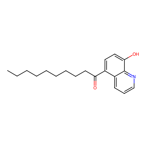 1-Decanone, 1-(8-hydroxy-5-quinolinyl)- structure