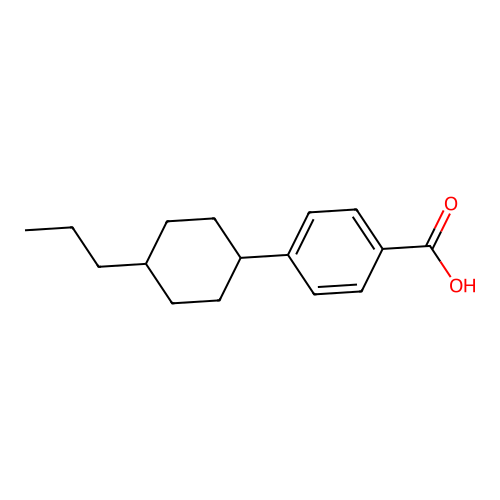4-(trans-4-n-Propylcyclohexyl)benzoic acid structure