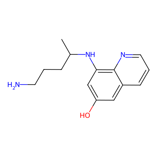 8-(5-Aminopentan-2-ylamino)quinolin-6-ol structure