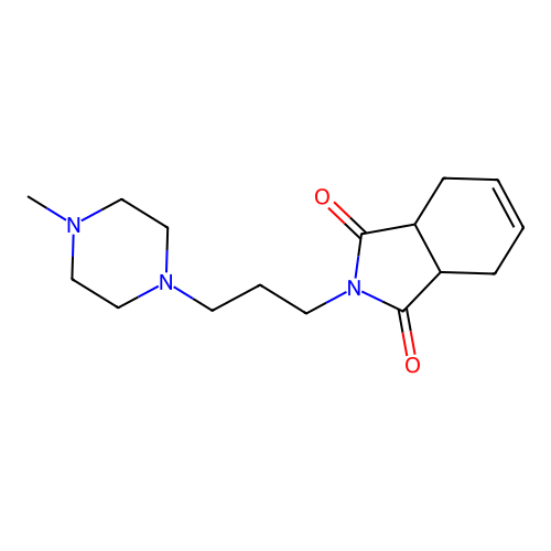 2-[3-(4-Methylpiperazin-1-yl)propyl]-3a,4,7,7a-tetrahydroisoindole-1,3-dione structure