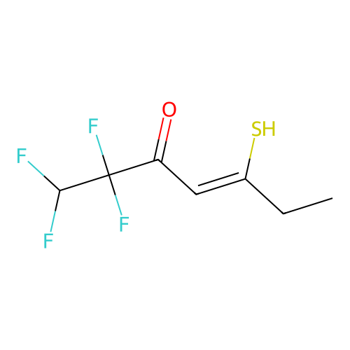 4-Heptene-3-thione, 6,6,7,7-tetrafluoro-5-hydroxy- structure