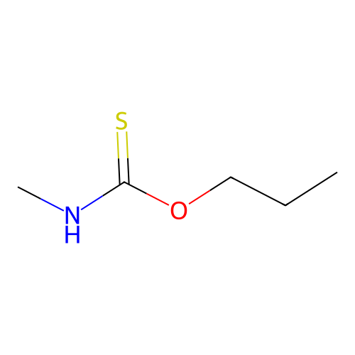 Carbamothioic acid, methyl-, O-propyl ester structure