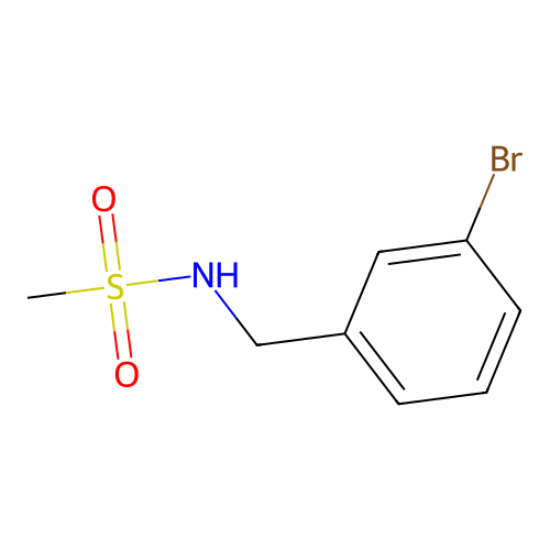 N-((3-bromophenyl)methyl)methanesulfonamide structure