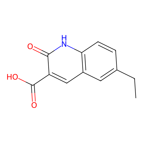 6-Ethyl-2-hydroxyquinoline-3-carboxylic acid structure