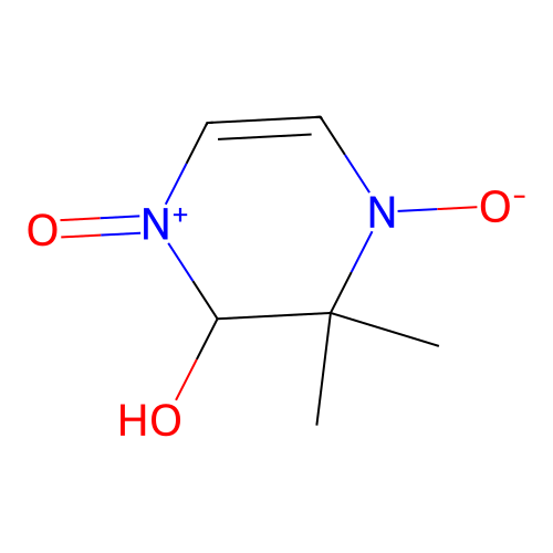 2-Hydroxy-3,3-dimethyl-1-oxo-2,3-dihydropyrazin-1-ium-4(1H)-olate structure