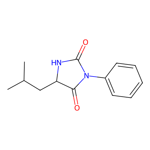 5-(2-Methylpropyl)-3-phenyl-1,3-diazolidine-2,4-dione structure