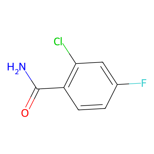 2-氯-4-氟苯甲酰胺 structure