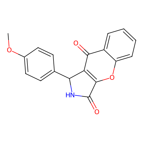 1-(4-Methoxyphenyl)-1,2-dihydrochromeno[2,3-c]pyrrole-3,9-dione structure