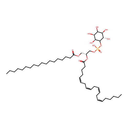 1-Stearoyl-2-arachidonoyl phosphatidylinositol structure
