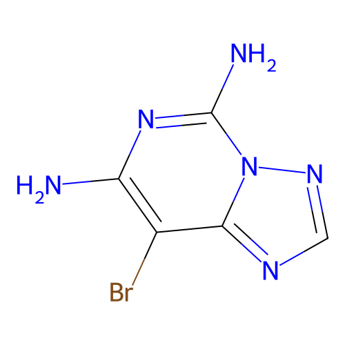 8-Bromo-[1,2,4]triazolo[1,5-c]pyrimidine-5,7-diamine structure