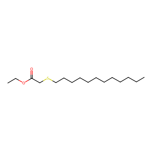 Ethyl 2-(dodecylthio)acetate structure