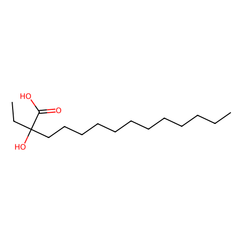 2-Ethyl-2-hydroxytetradecanoic acid structure