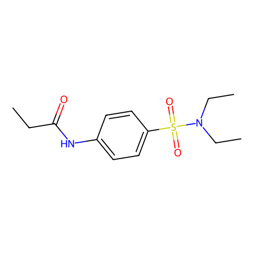 N-[4-(diethylsulfamoyl)phenyl]propanamide structure