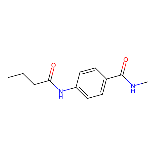 4-Butyramido-N-methylbenzamide structure