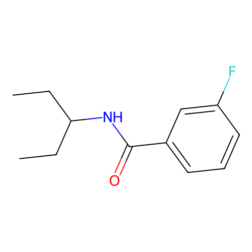 N-(1-Ethylpropyl)-3-fluorobenzamide structure