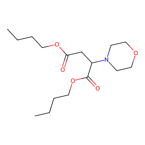 Dibutyl 2-morpholin-4-ylbutanedioate structure