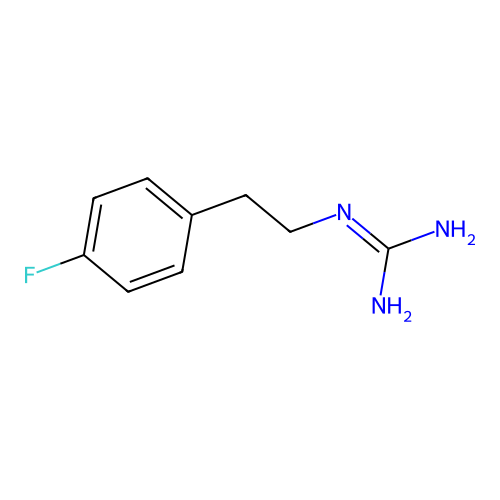 N-[2-(4-Fluoro-phenyl)-ethyl]-guanidine structure