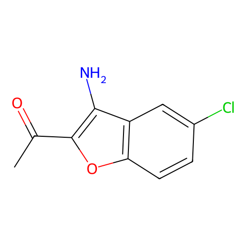 1-(3-Amino-5-chloro-benzofuran-2-yl)-ethanone structure