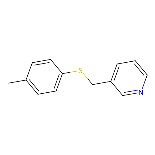 Pyridine, 3-[[(4-methylphenyl)thio]methyl]- structure