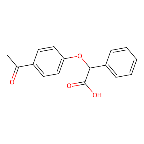 2-(4-Acetylphenoxy)-2-phenylacetic acid structure