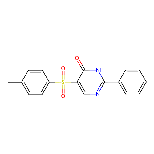 5-[(4-Methylphenyl)sulfonyl]-2-phenyl-4-pyrimidinol structure
