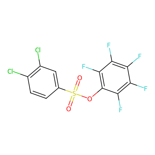 2,3,4,5,6-Pentafluorophenyl 3,4-dichlorobenzenesulfonate structure