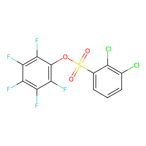 2,3,4,5,6-Pentafluorophenyl 2,3-dichlorobenzenesulfonate structure