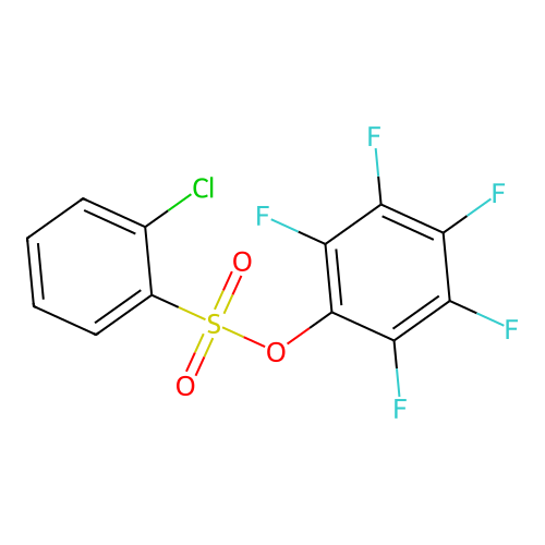 2,3,4,5,6-Pentafluorophenyl 2-chlorobenzenesulfonate structure