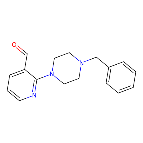 2-(4-Benzylpiperazino)nicotinaldehyde structure