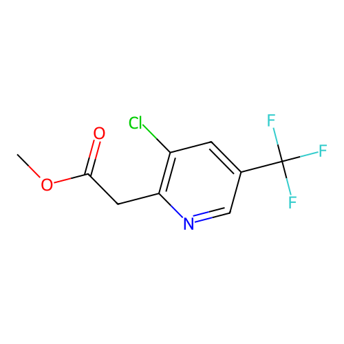 Methyl 3-chloro-5-(trifluoromethyl)-2-pyridineacetate structure