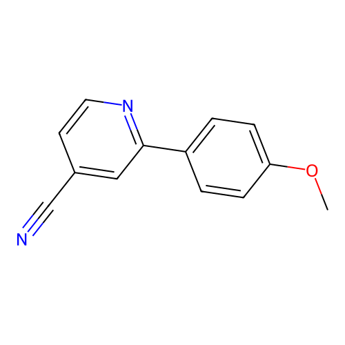 2-(4-Methoxyphenyl)isonicotinonitrile structure