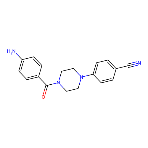 4-[4-(4-Aminobenzoyl)piperazin-1-yl]benzonitrile structure