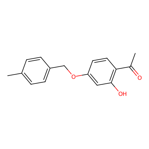 1-{2-Hydroxy-4-[(4-methylbenzyl)oxy]phenyl}-1-ethanone structure