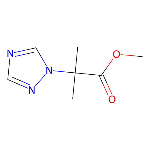methyl 2-methyl-2-(1H-1,2,4-triazol-1-yl)propanoate structure