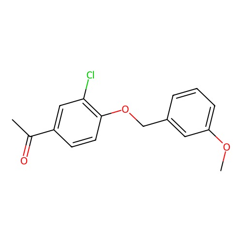1-{3-Chloro-4-[(3-methoxybenzyl)oxy]phenyl}-1-ethanone structure