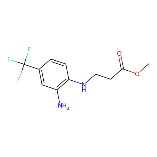Methyl 3-[2-amino-4-(trifluoromethyl)anilino]propanoate structure