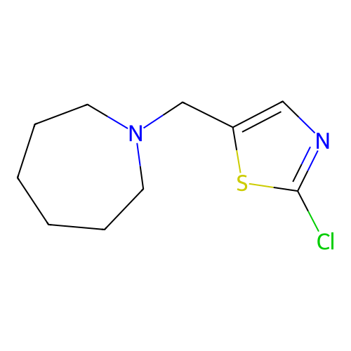 1-[(2-Chloro-1,3-thiazol-5-yl)methyl]azepane structure