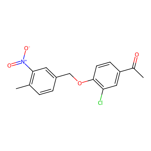 1-(3-Chloro-4-((4-methyl-3-nitrobenzyl)oxy)phenyl)ethanone structure
