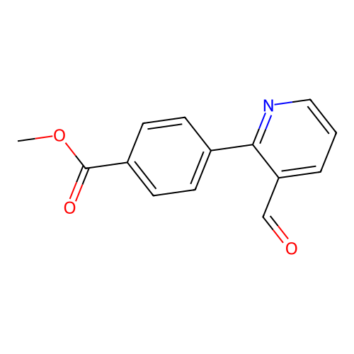 Methyl 4-(3-formylpyridin-2-yl)benzoate structure