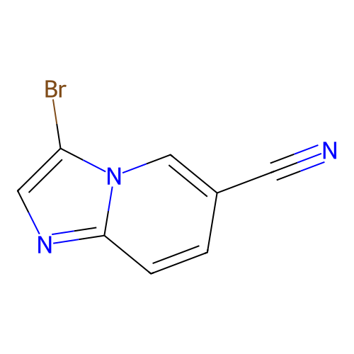 3-溴imidazo[1,2-a]吡啶-6-甲腈 structure
