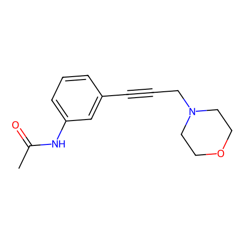 N-(3-(3-Morpholinoprop-1-yn-1-yl)phenyl)acetamide structure