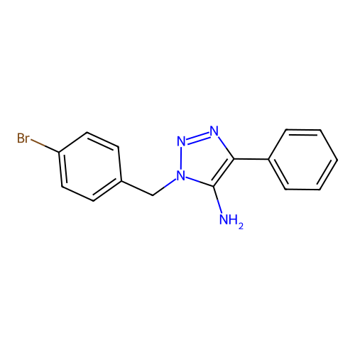 1-(4-Bromobenzyl)-4-phenyl-1H-1,2,3-triazol-5-ylamine structure