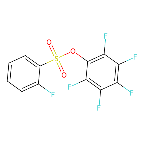 2,3,4,5,6-Pentafluorophenyl 2-fluorobenzenesulfonate structure