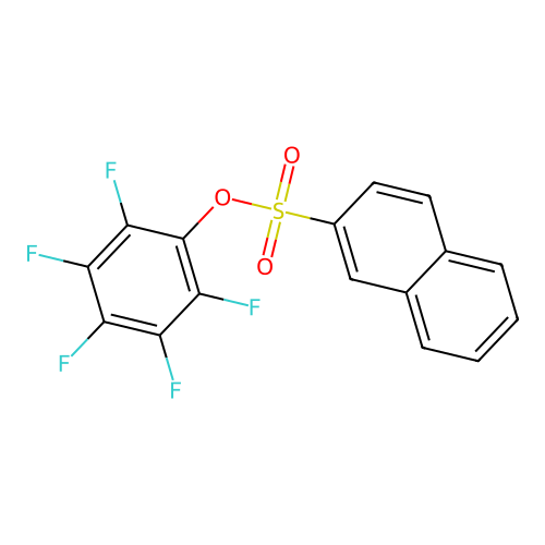 2,3,4,5,6-Pentafluorophenyl 2-naphthalenesulfonate structure